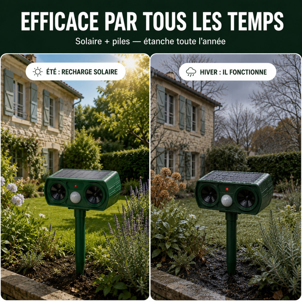 Répulsif Chat Ultrason FelixGuard™ — Détection Jour et Nuit